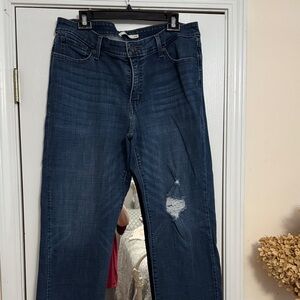 Levi's Dark Blue Straight Leg Jeans